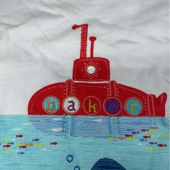 New Ted Baker Baby Boys Romper Textured Gift Summer Newborn 0-3 Mo Whale Ocean - Picture 2 of 11